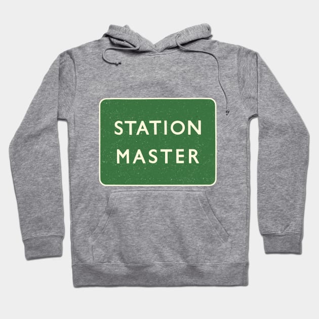 Vintage Railway Station Master Hoodie by katmargoli